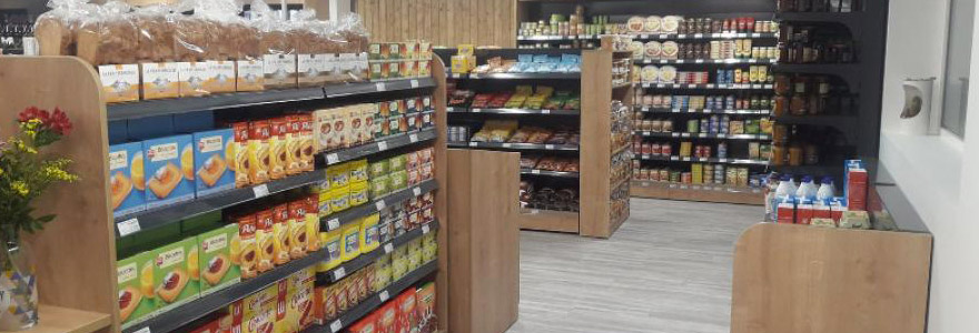 agencement de magasin alimentaire